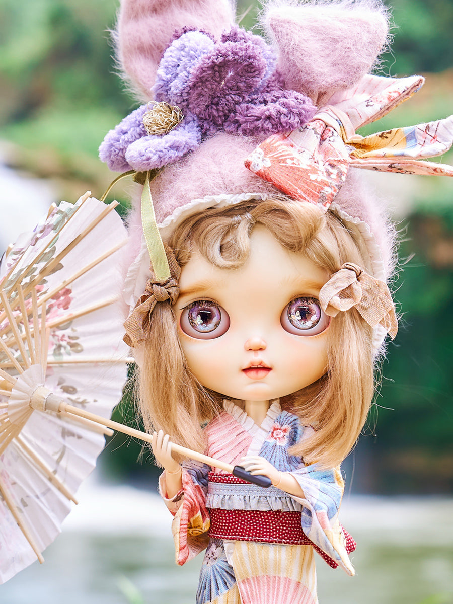 Handmade Blythe Eyechips, Purple Tone, Butterfly