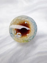 Handmade Blythe Eyechips, Blue Brown Tone, Veining