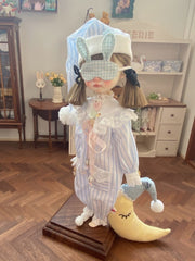 Baby Blue Circus Pajama Blythe Outfit | ToastDoll
