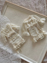 White Vintage Precious Blythe BJD Dress- Handmade Doll Clothes - ToastDoll
