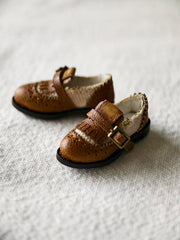 Handmade Shoes for Blythe/Obitsu,Retro Leather Shoes