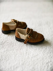 Handmade Shoes for Blythe/Obitsu,Retro Leather Shoes