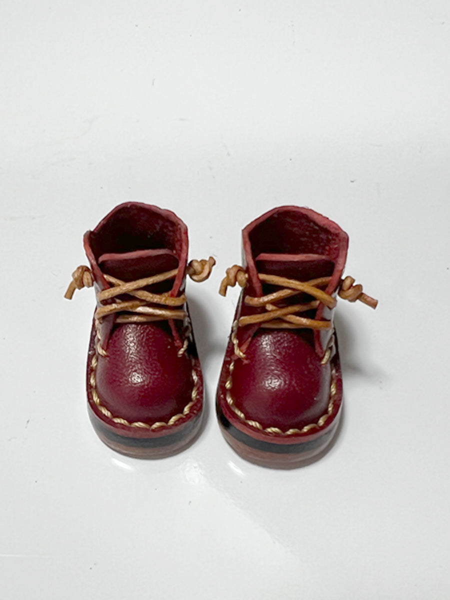 Handmade Shoes for Blythe,  Solid Color Mid Top Leather Shoes