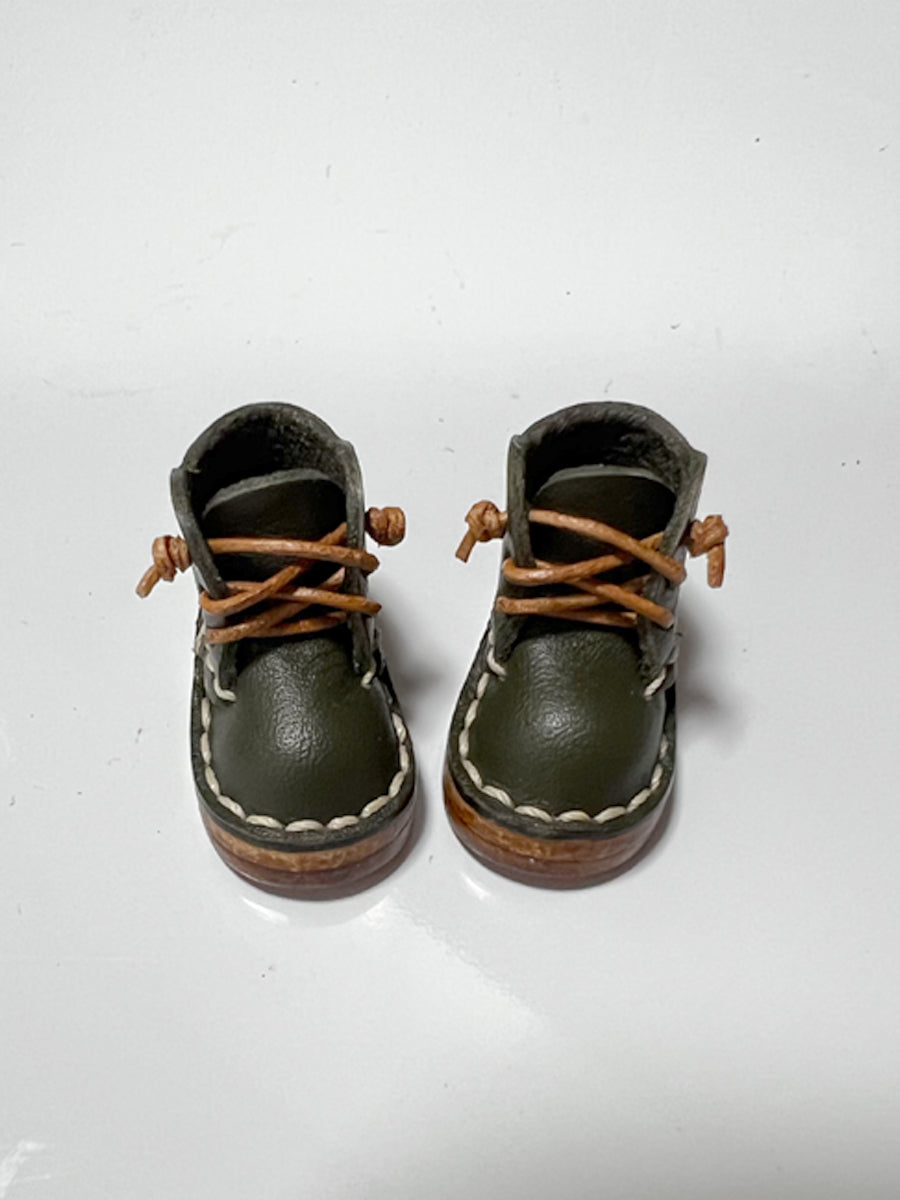 Handmade Shoes for Blythe,  Solid Color Mid Top Leather Shoes