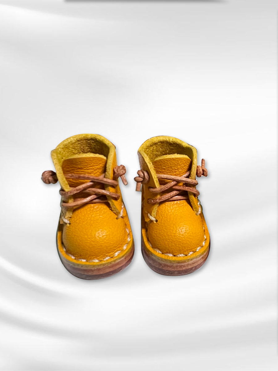 Handmade Shoes for Blythe,  Solid Color Mid Top Leather Shoes