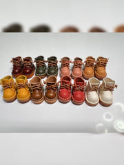 Handmade Shoes for Blythe,  Solid Color Mid Top Leather Shoes