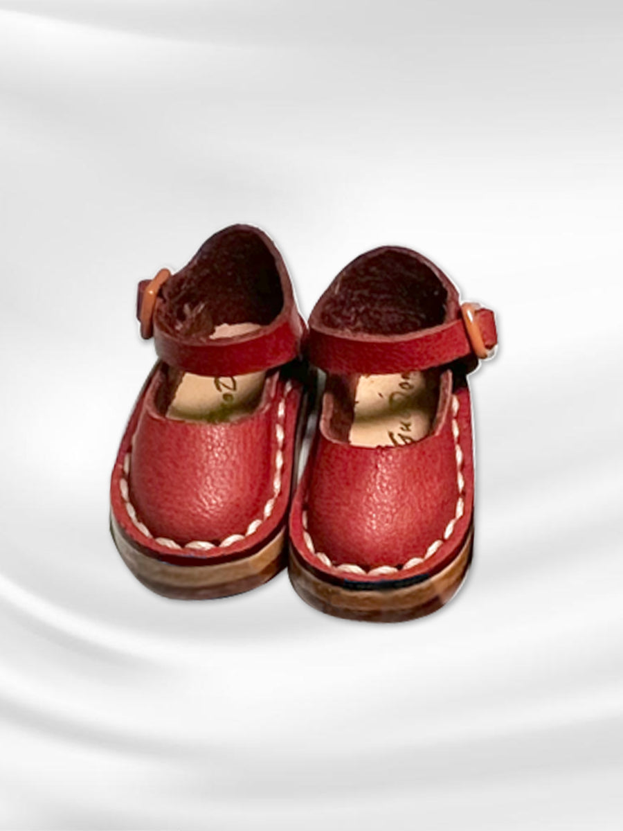 Handmade Shoes for Blythe,  Solid Color Summer Leather Shoes