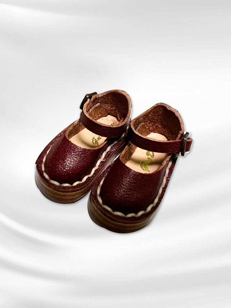 Handmade Shoes for Blythe,  Solid Color Summer Leather Shoes