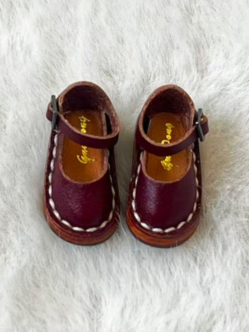 Handmade Shoes for Blythe,  Solid Color Summer Leather Shoes