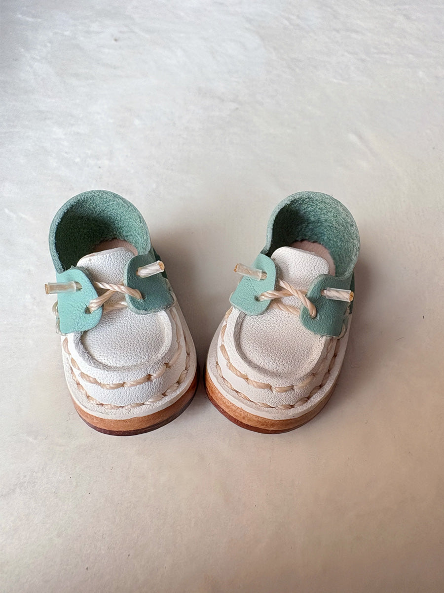 Handmade Shoes for Blythe/Obitsu,  Checkboard Leather Shoes