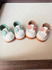 Handmade Shoes for Blythe/Obitsu,  Checkboard Leather Shoes