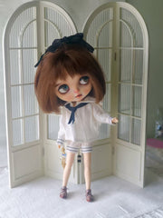 1/6 1/4 BJD Scale Dollhouse Furniture, Folding Screen