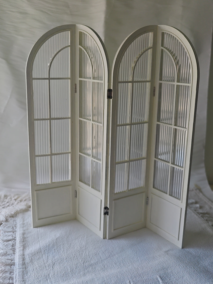 1/6 1/4 BJD Scale Dollhouse Furniture, Folding Screen