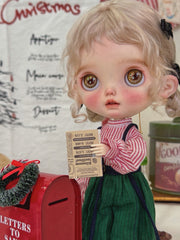 Noelle Custom Blythe OOAK - Holiday Vibe Doll - ToastDoll