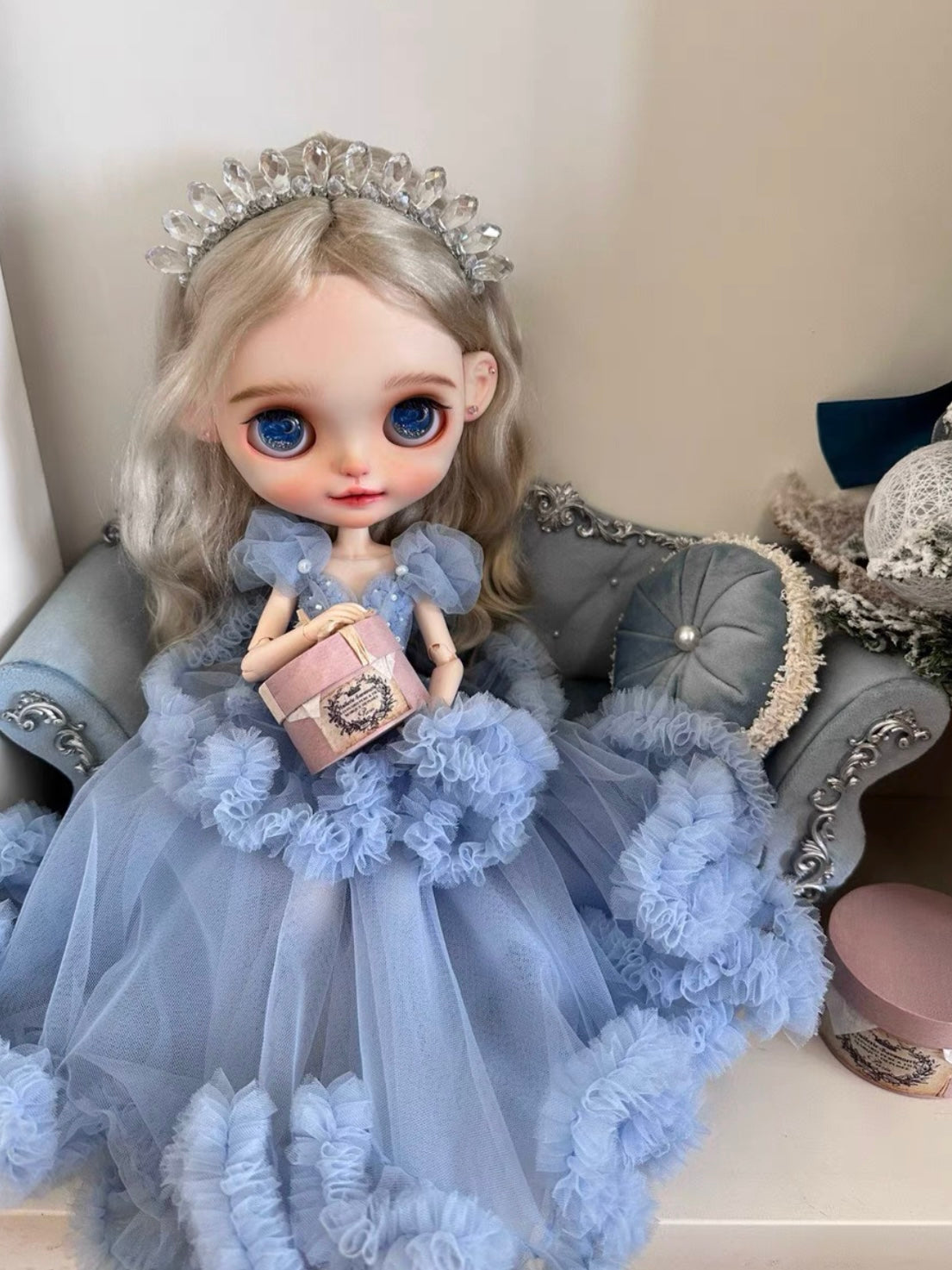 Blue Cinderella Blythe Gown | ToastDoll