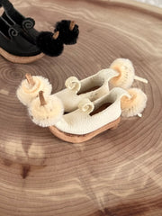 White Curved Jester Blythe Shoes | ToastDoll