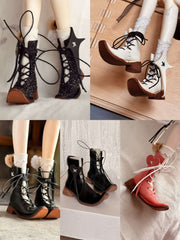 Vintage Upturned Toe Strap Blythe Boots | ToastDoll