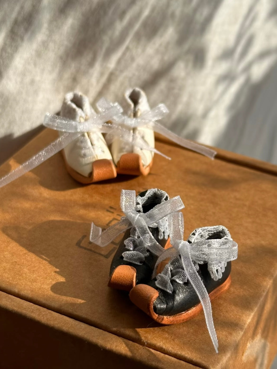 Vintage Ribbon Leather Blythe Shoes | ToastDoll