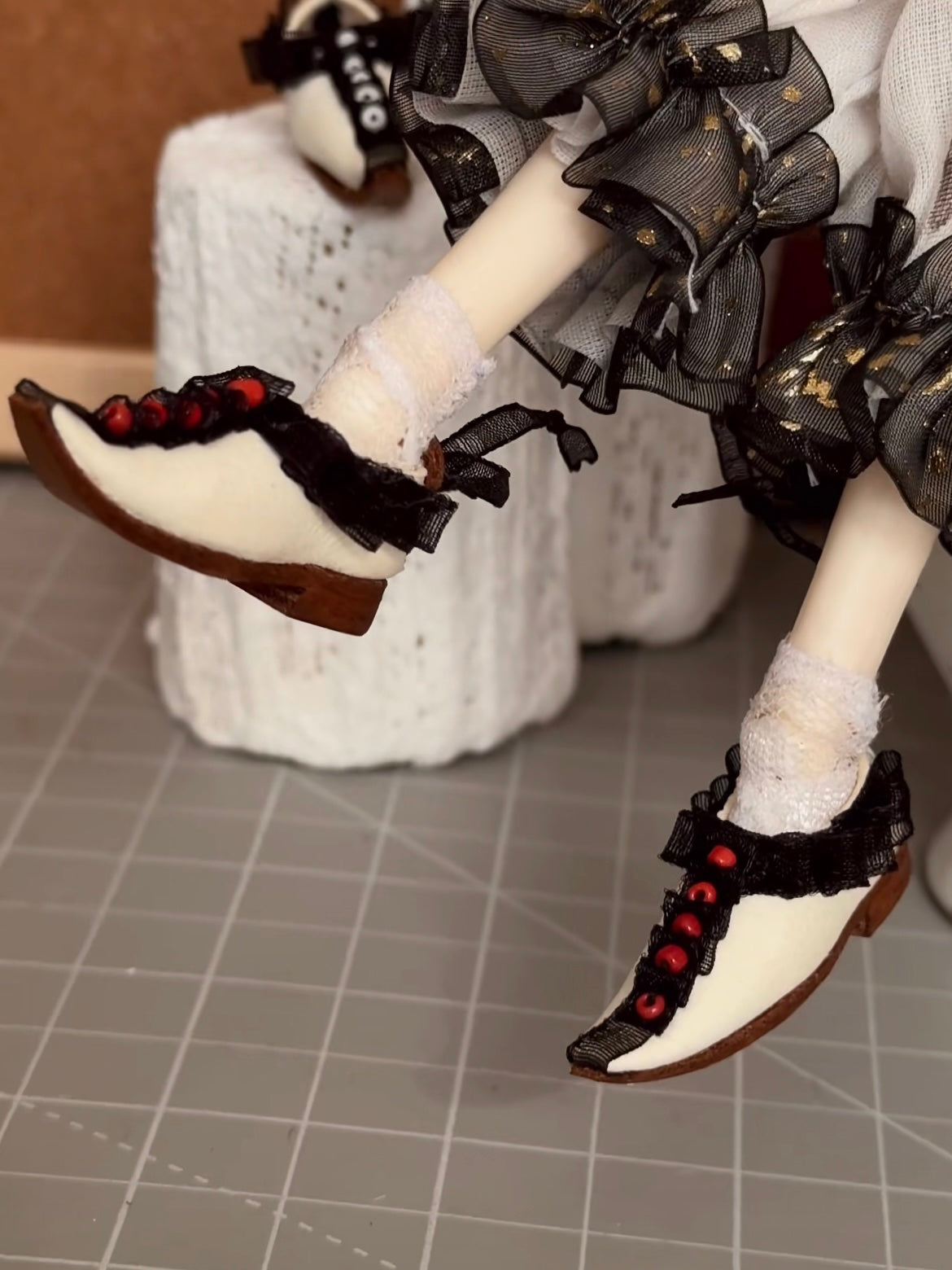 Vintage Lace Pointed Toe Blythe Shoes - ToastDoll