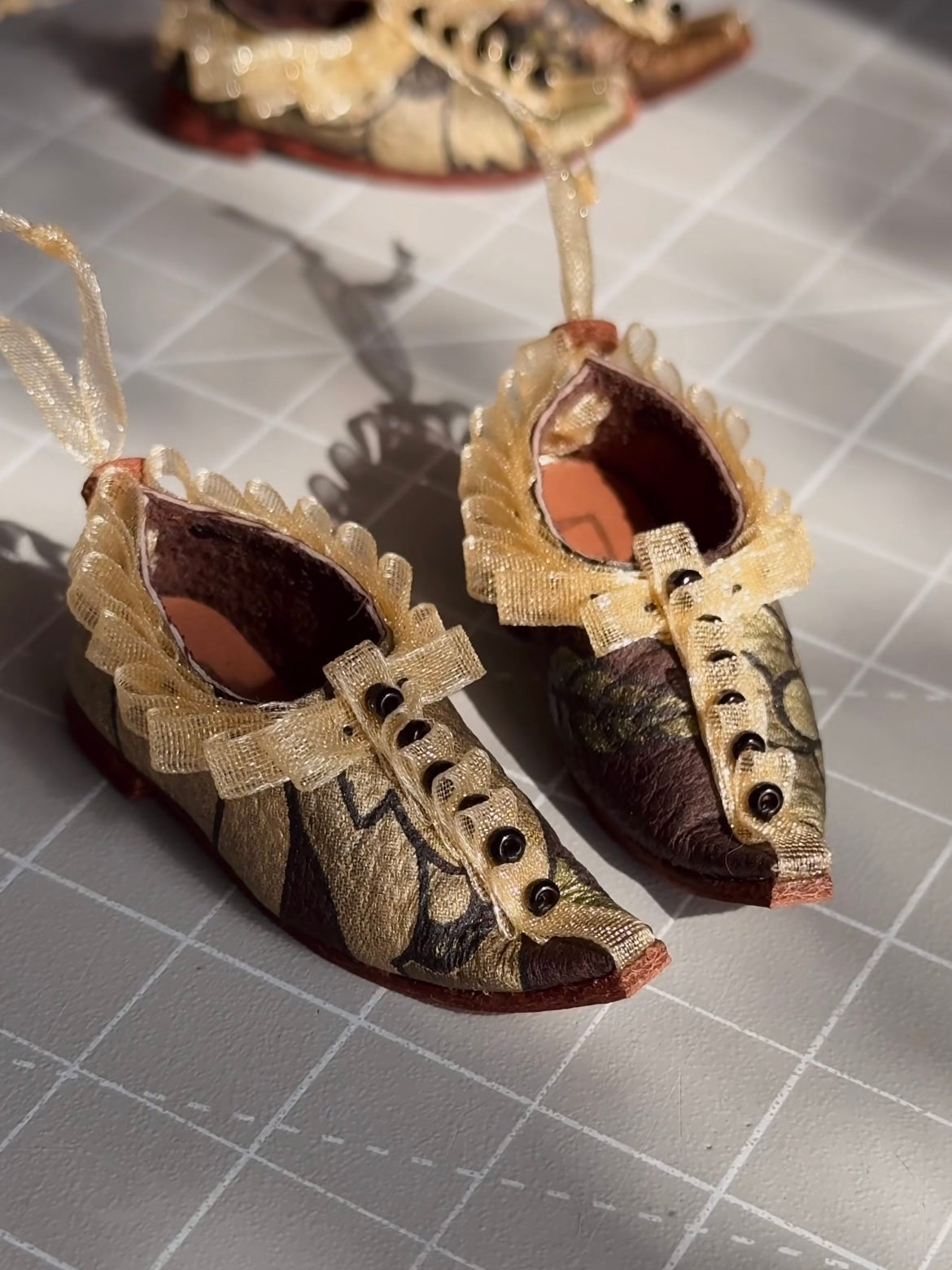 Vintage Lace Pointed Toe Blythe Shoes - ToastDoll