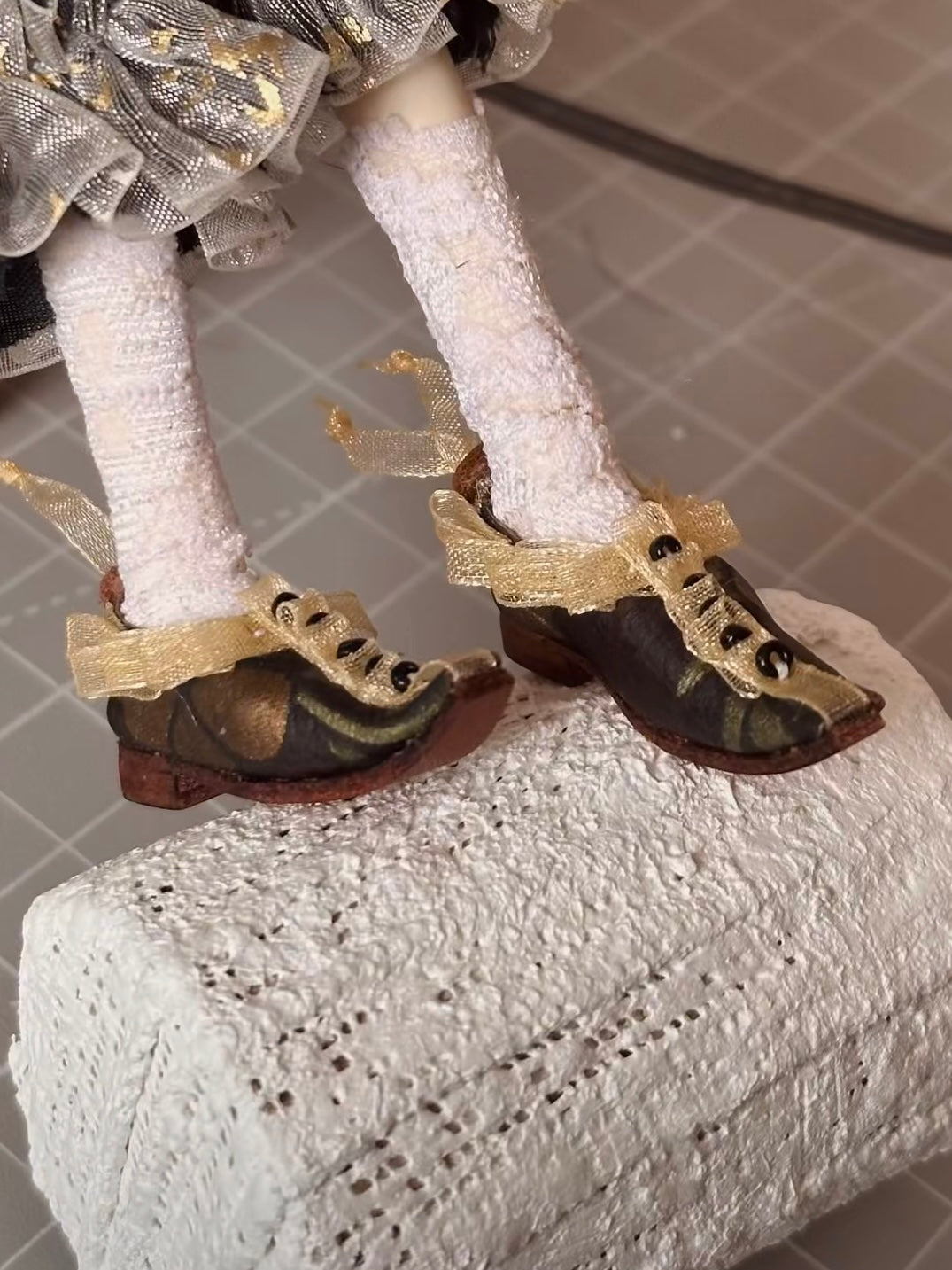 Vintage Lace Pointed Toe Blythe Shoes - ToastDoll