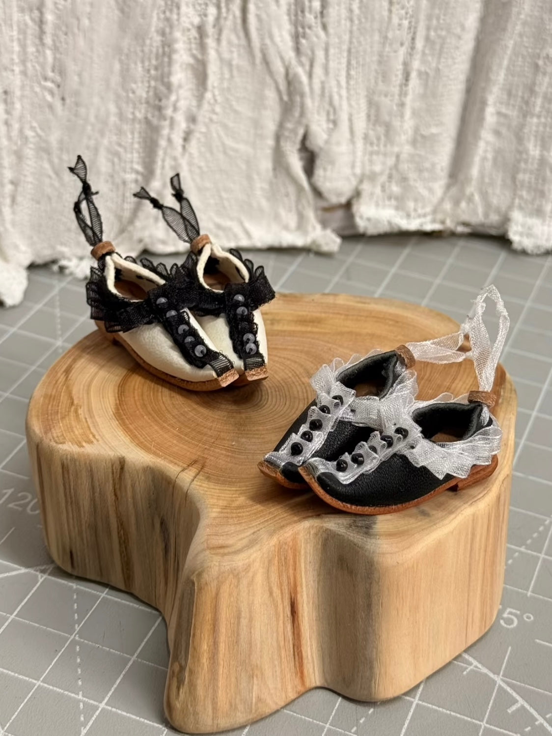 Vintage Lace Pointed Toe Blythe Shoes - ToastDoll