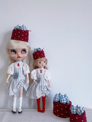Cherry Cake Blythe Set On Doll Display | ToastDoll