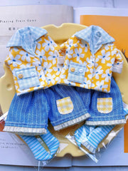 Sunny Floral Blythe 1/6 BJD Set Flat Lay | ToastDoll