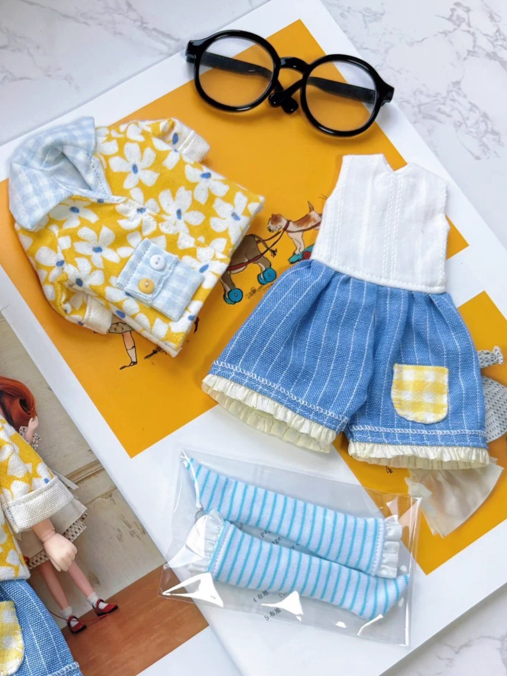 Sunny Floral Blythe 1/6 BJD Set Close-up | ToastDoll