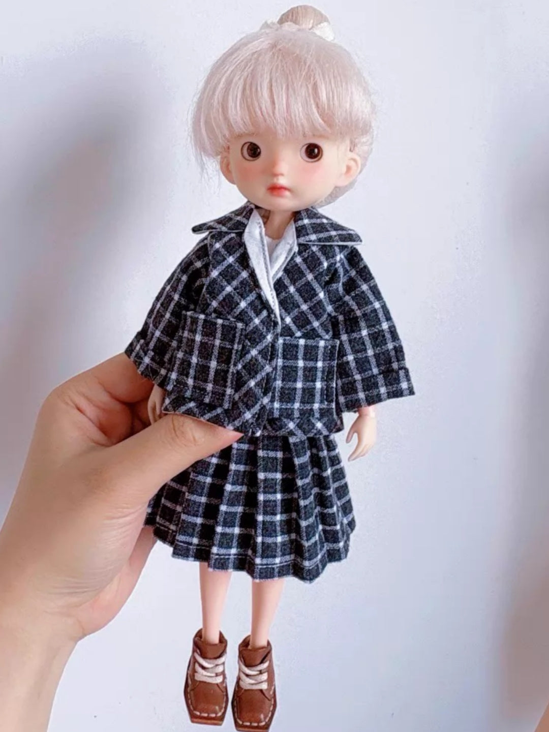 Preppy Uniform Blythe 1/6 BJD Set Full Body View | ToastDoll