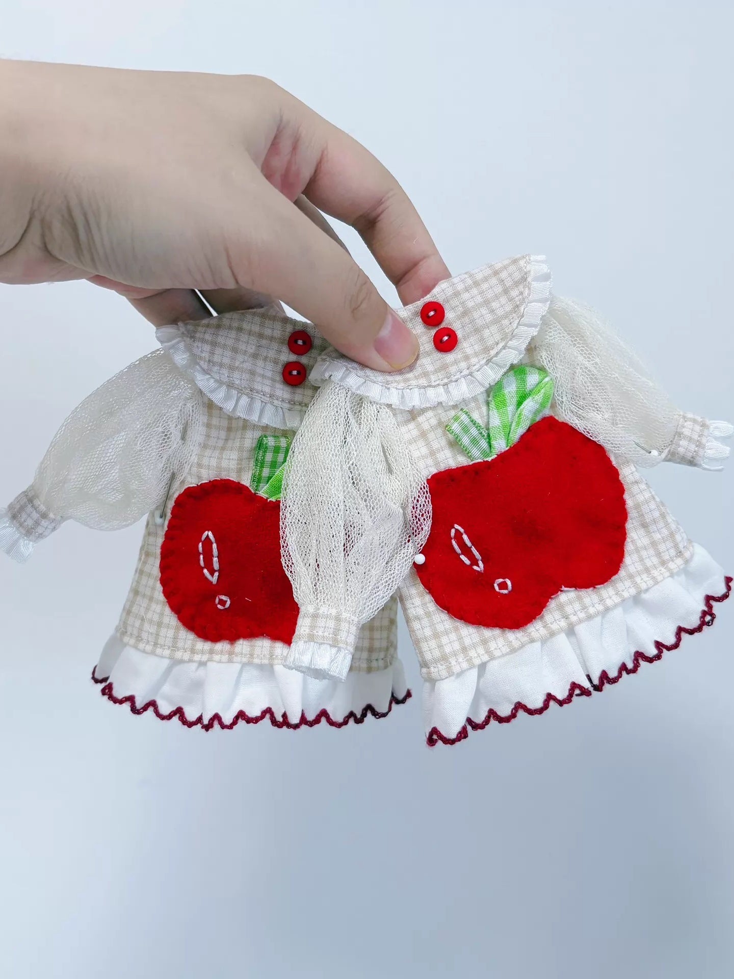 Fruit Applique Blythe 1/6 BJD Red Set Close-up | ToastDoll