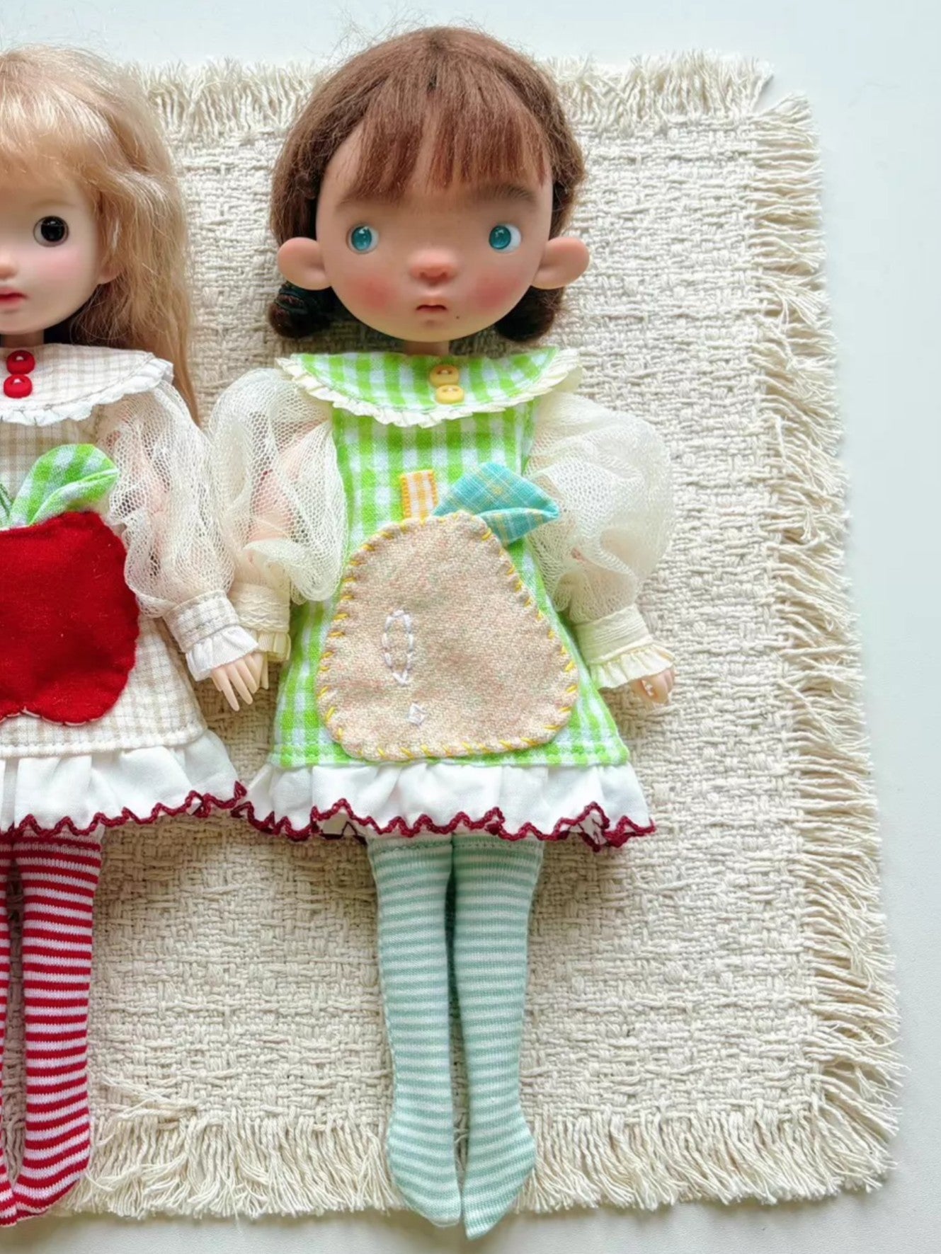 Fruit Applique Blythe 1/6 BJD Green Set On Doll Display | ToastDoll