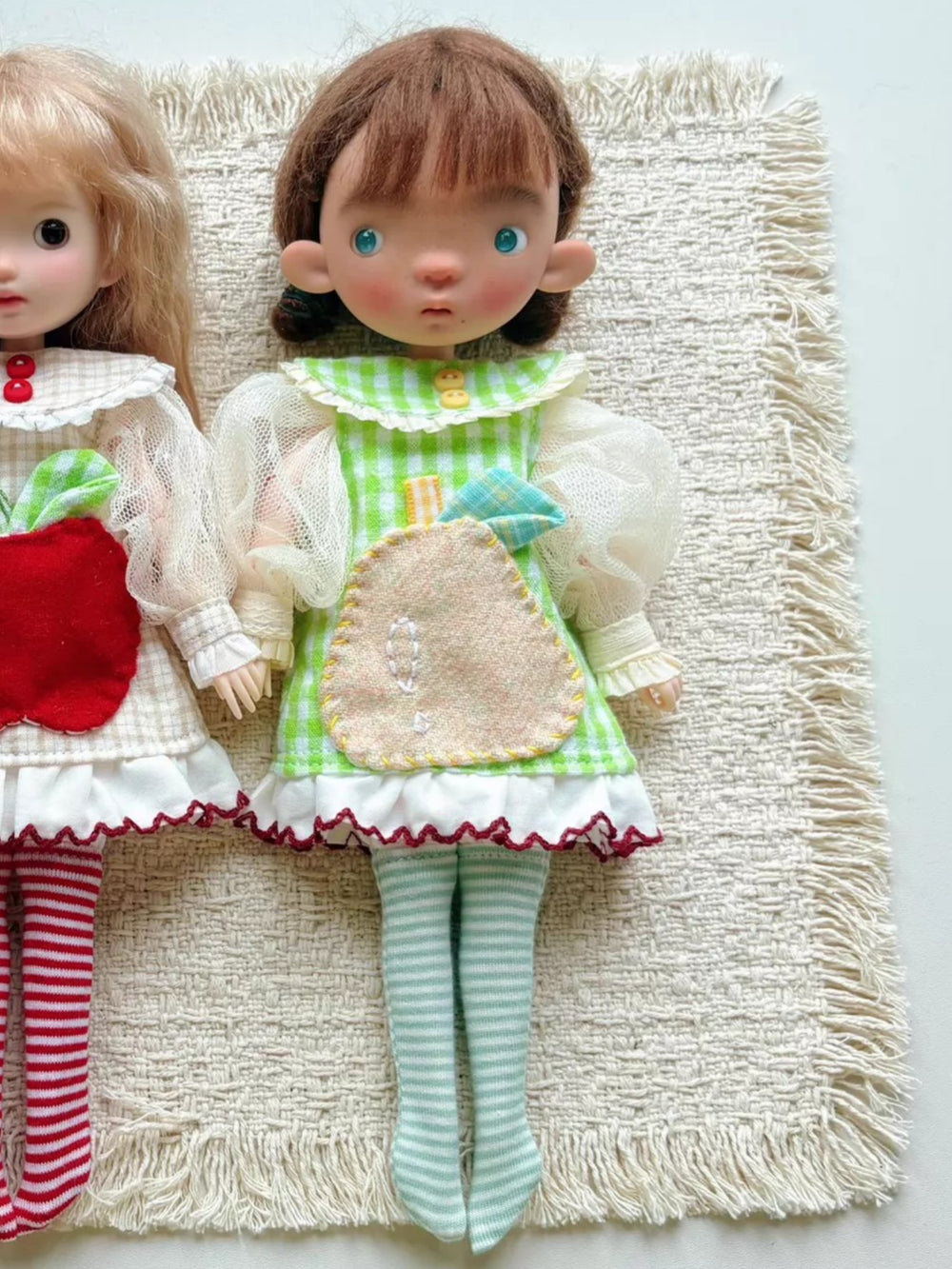 Fruit Applique Blythe 1/6 BJD Green Set On Doll Display | ToastDoll