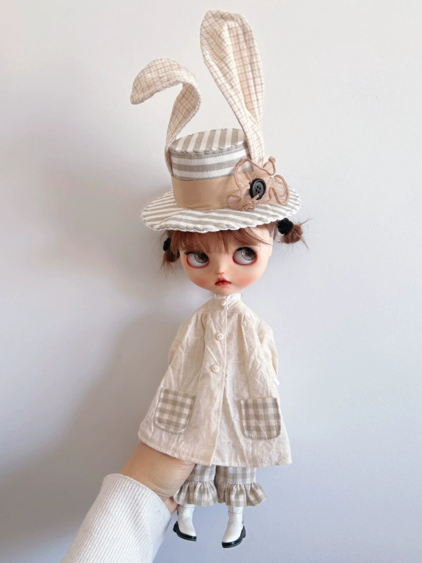 Beige Bunny Blythe Set | ToastDoll