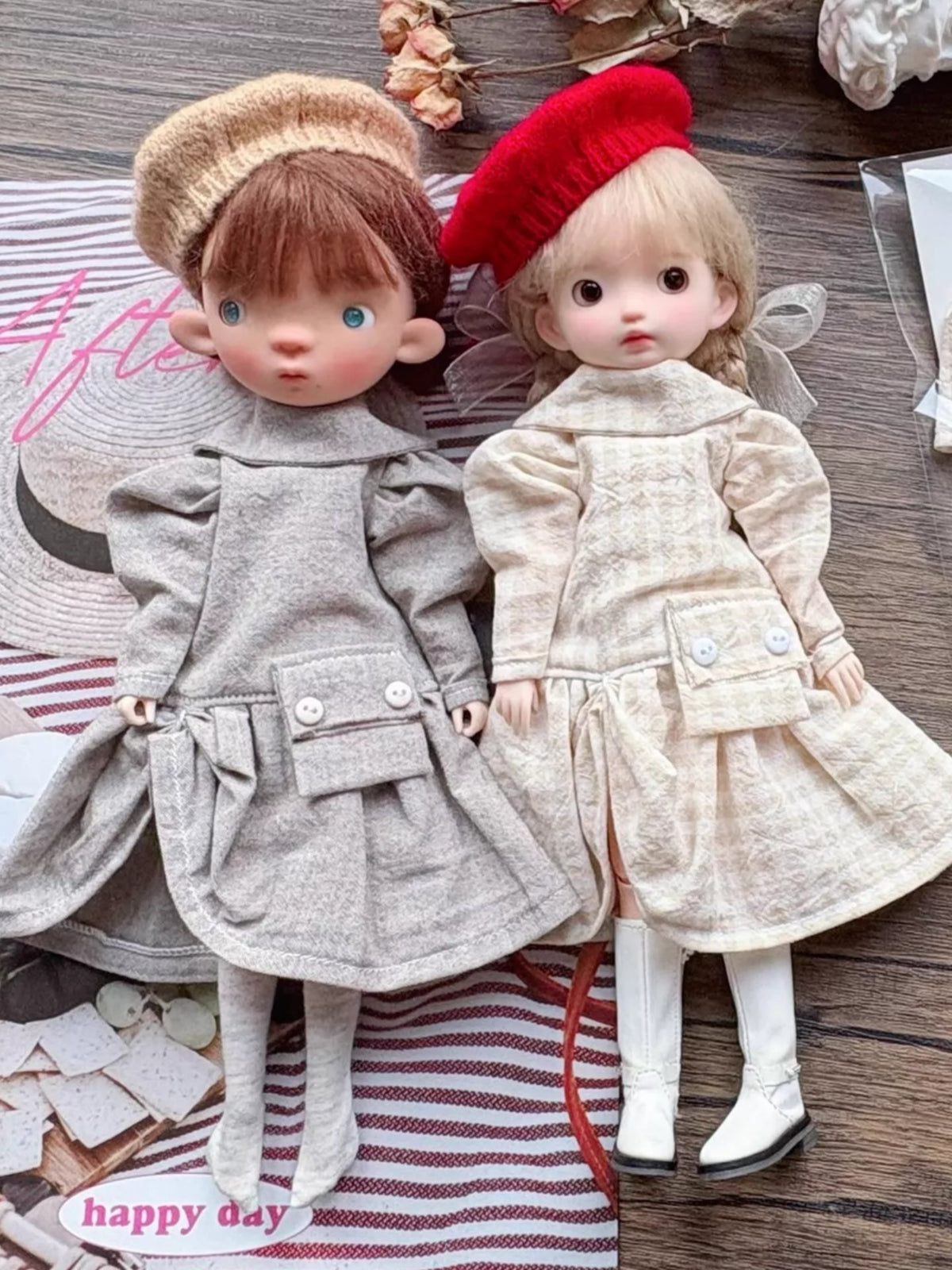 Retro Dress Blythe 1/6 BJD Set | ToastDoll