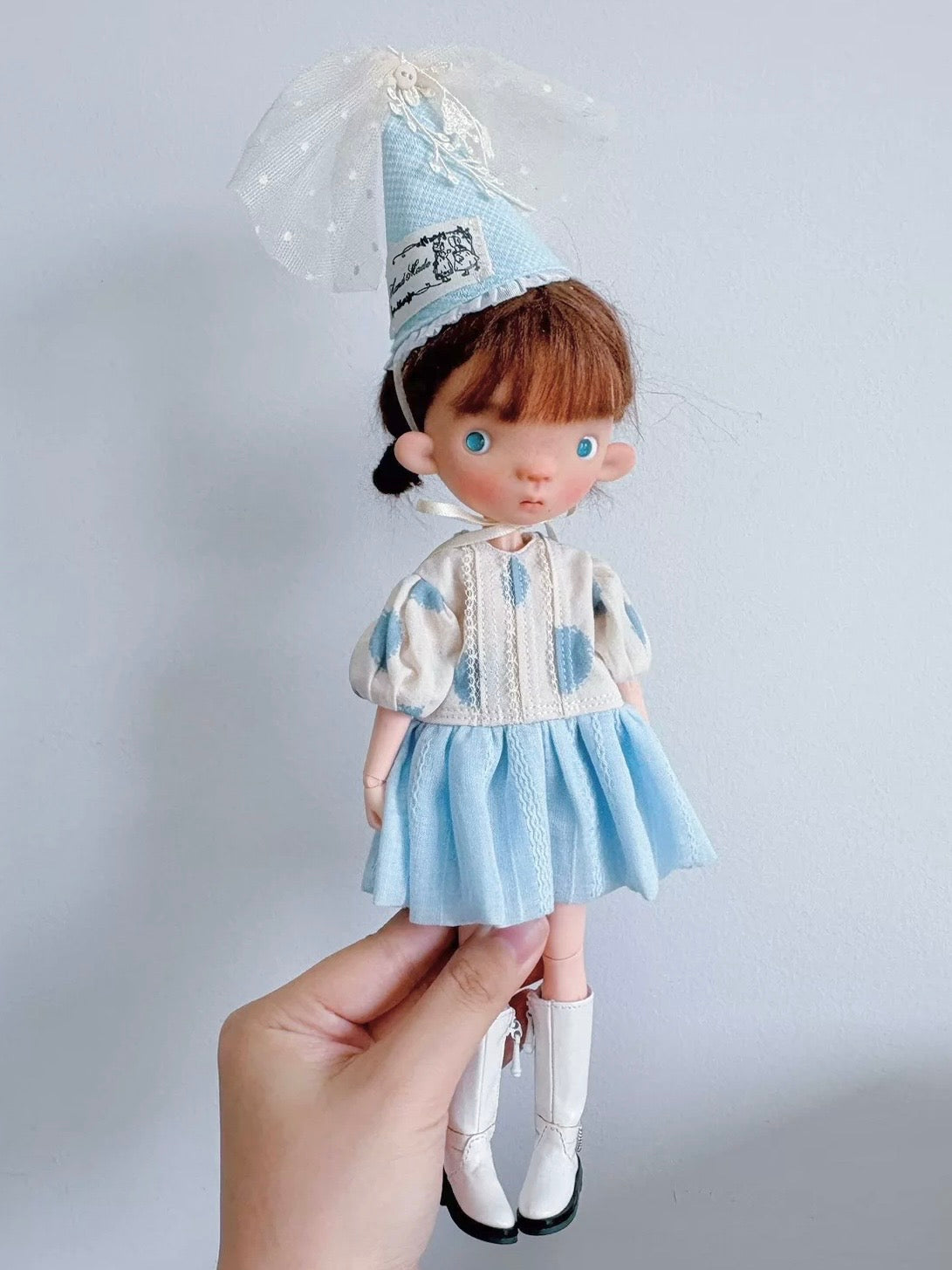 Blue Party Blythe 1/6 BJD Outfit On Doll Display | ToastDoll