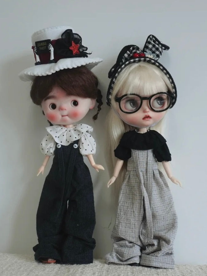 Simple Overalls Blythe 1/6 BJD Outfit | ToastDoll