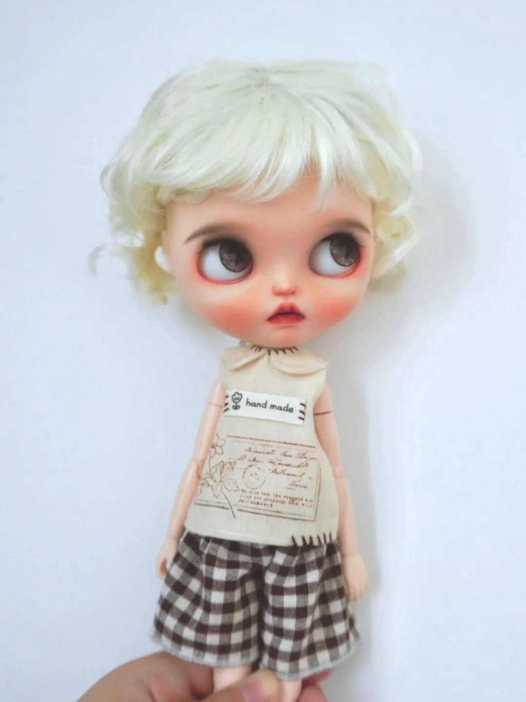 Vintage Button Vest Blythe 1/6 BJD Outfit | ToastDoll