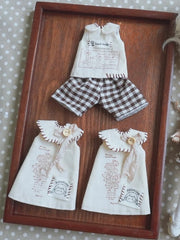 Vintage Button Vest Blythe 1/6 BJD Outfit - Handmade Doll Clothes - ToastDoll