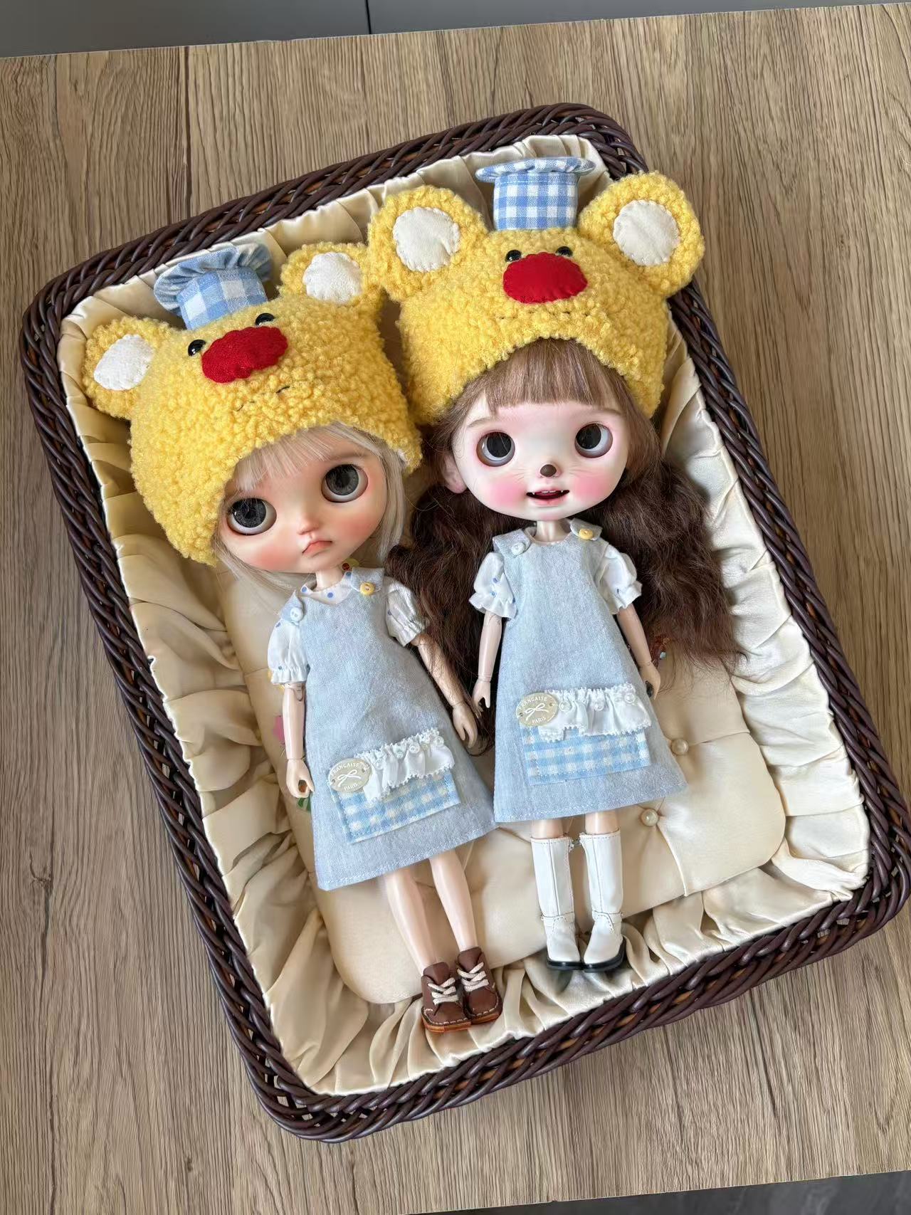 Butter Bear Blue Blythe Outfit - Handmade Doll Clothes - ToastDoll