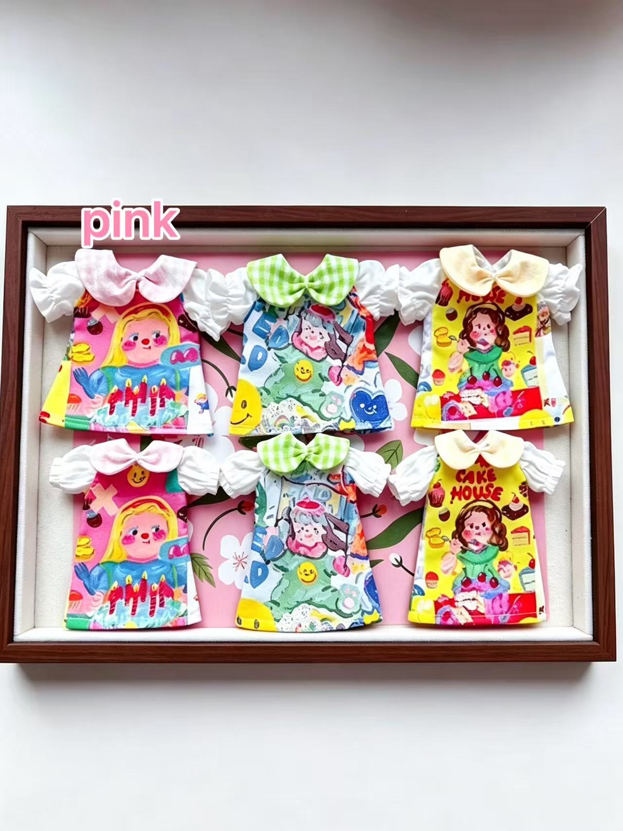 Colorful Cartoon Print Blythe BJD Set - Handmade Doll Clothes - ToastDoll