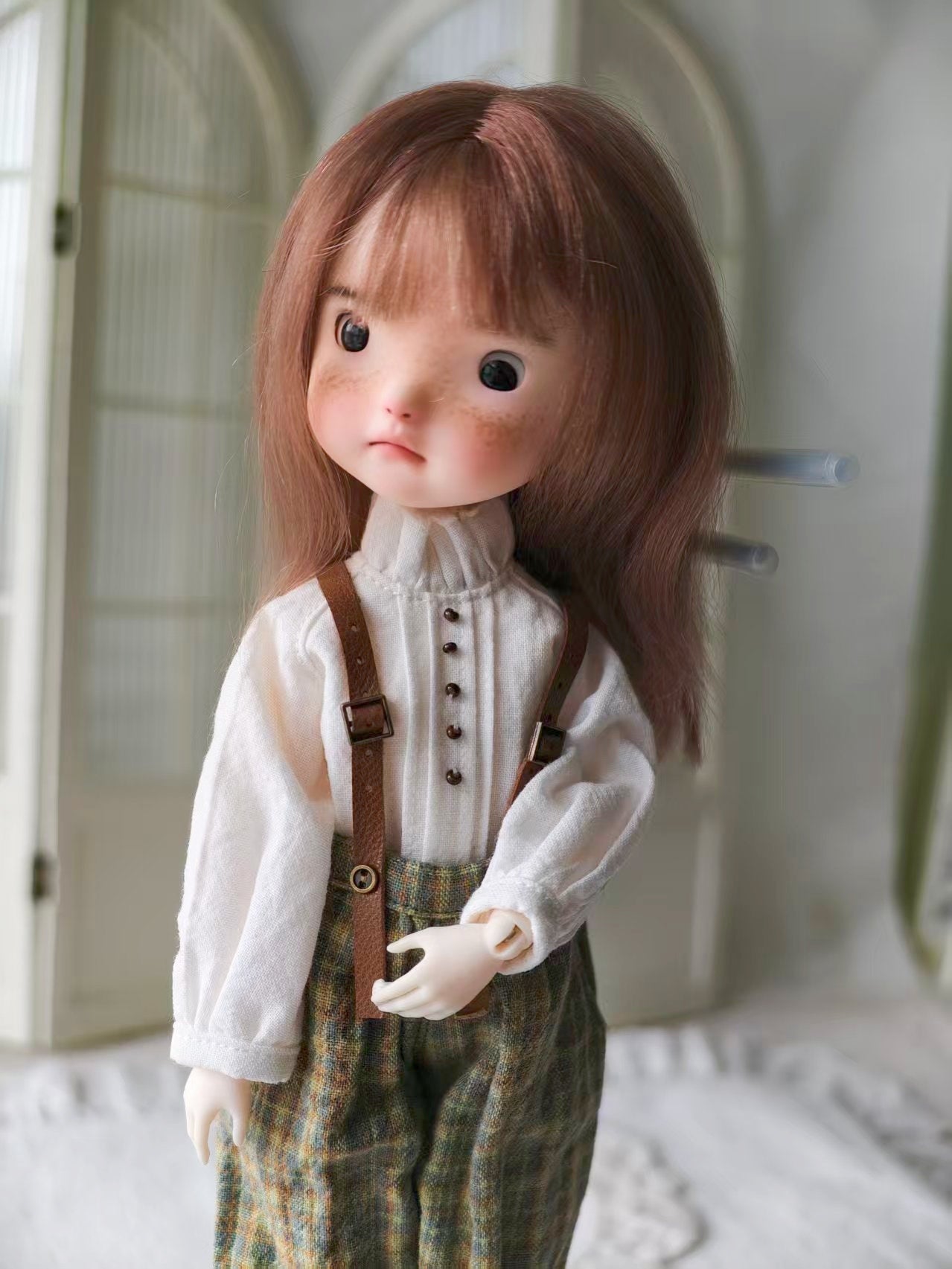 OOAK Custom 1/6 BJD Doll For Adoption, Demure Girl