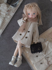 Handmade Outfit for Blythe/Obitsu, Winter Tale Overcoat Set