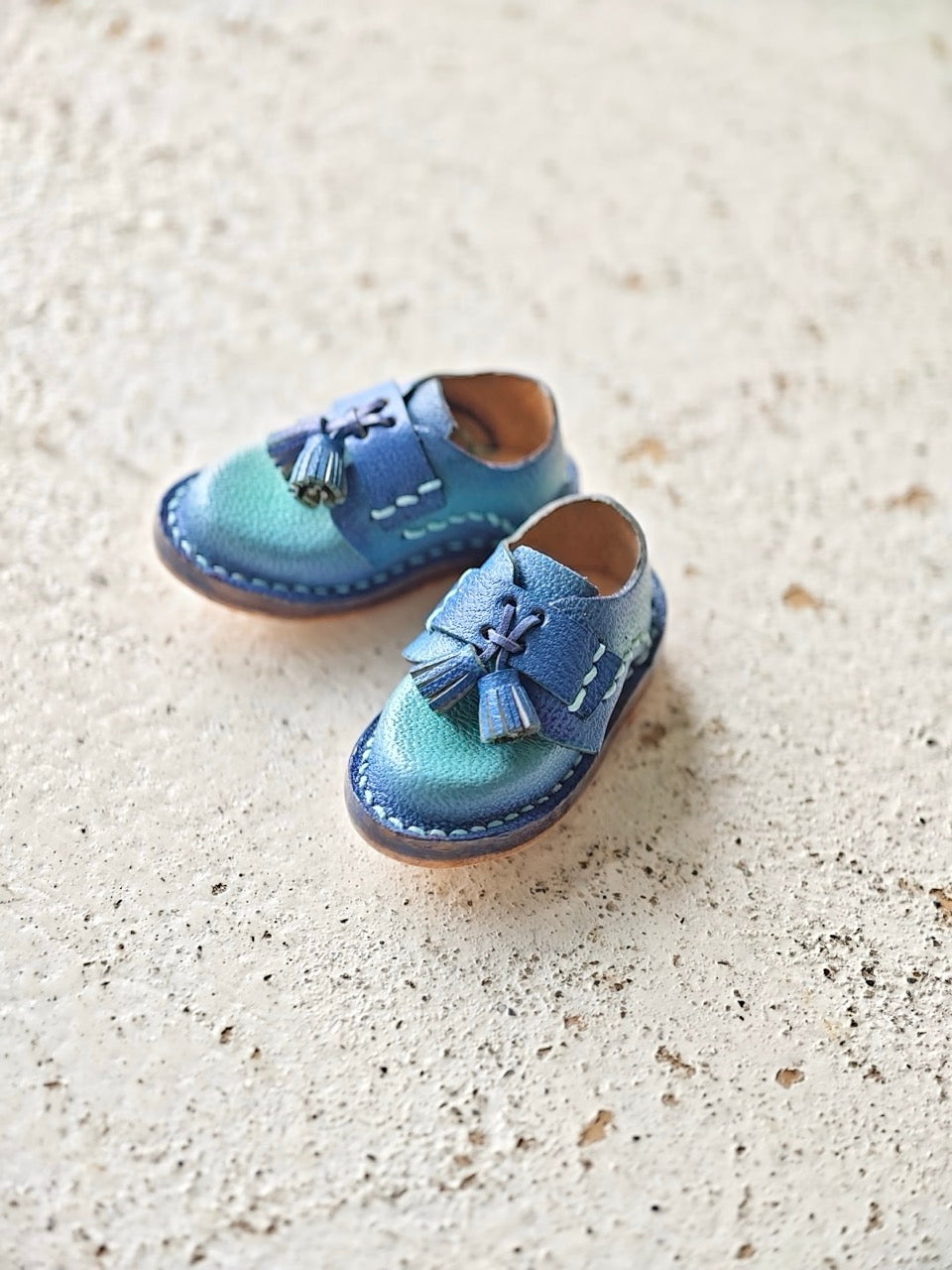 Blue Vintage Tassel Blythe Handmade Shoes | ToastDoll