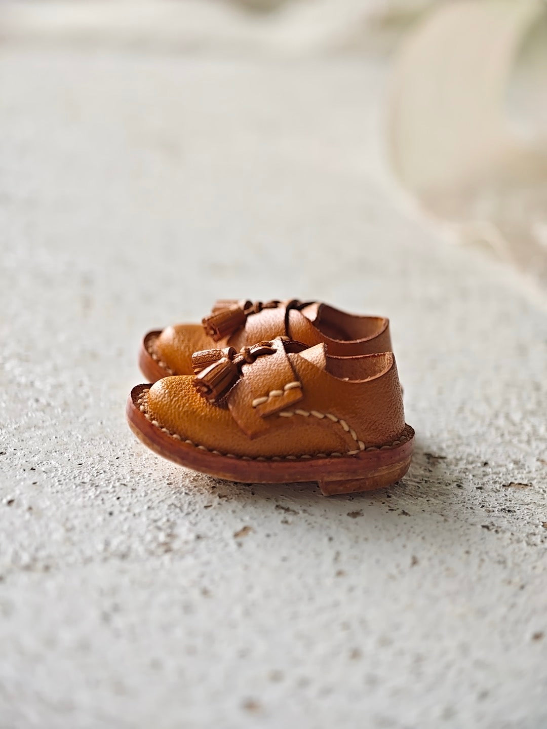 [IN STOCK] Leather Vintage Tassel Blythe Handmade Shoes - ToastDoll