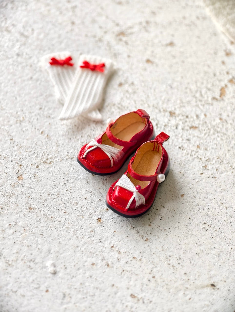 [IN STOCK] Leather Gift Blythe Mary Janes - Handmade Doll Shoes - ToastDoll