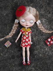 [IN STOCK] Leather Gift Blythe Mary Janes - Handmade Doll Shoes - ToastDoll