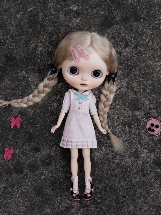 [IN STOCK] Leather Gift Blythe Mary Janes - Handmade Doll Shoes - ToastDoll
