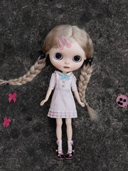 [IN STOCK] Leather Gift Blythe Mary Janes - Handmade Doll Shoes - ToastDoll