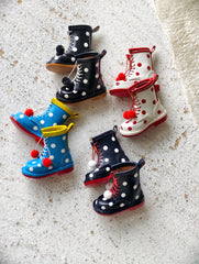 Leather Polka Dot Blythe Boots | ToastDoll